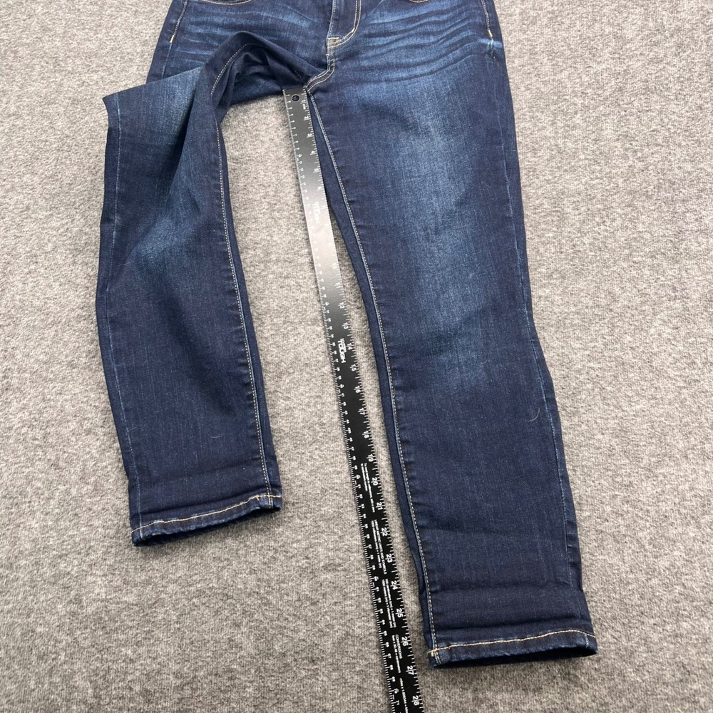 m jeans by maurices Womens Mid Rise Skinny Jeans Dark Wash Blue Size S Stretch - Picture 11 of 12